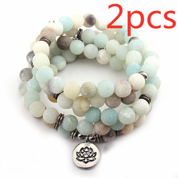 Buddha Armband Lotus beads bracelet – Bild 6