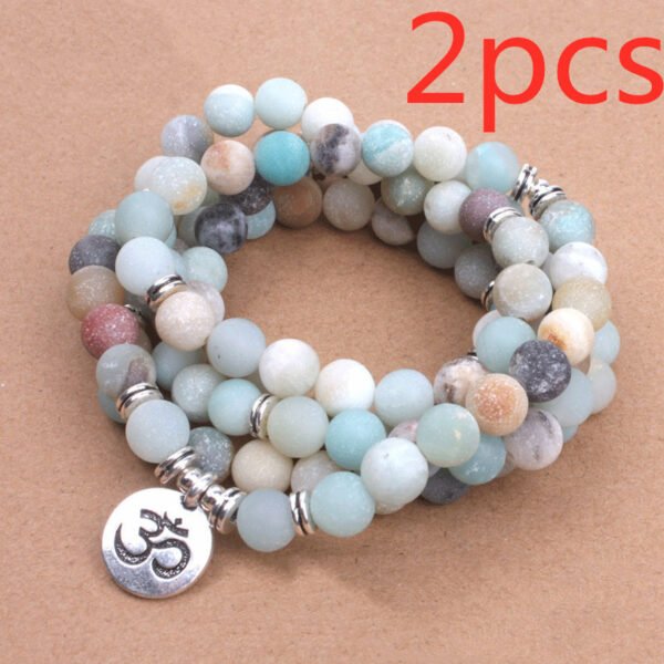 Buddha Armband Lotus beads bracelet – Bild 5
