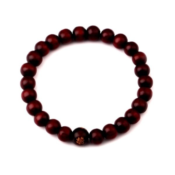 BuddhaArmband Holz Geschnitzte buddhistische Schriftzeichen – Bild 5