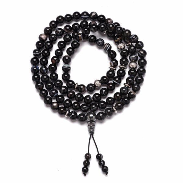 Buddha Armband Edelstein Achat Perlen 108 Stück – Bild 8
