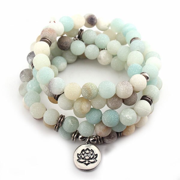 Buddha Armband Lotus beads bracelet – Bild 10