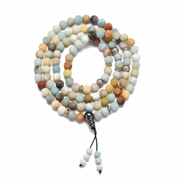 Buddha Armband Edelstein Achat Perlen 108 Stück – Bild 2
