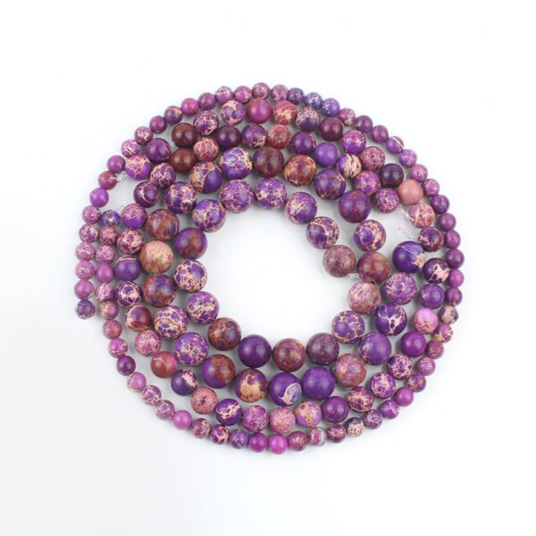 Buddha-Armband Edelstein grüner Kaiserstein lose Perlen gebrochene runde Perlen DIY handgefertigte Armbandperlen Halbzeuge – Bild 8