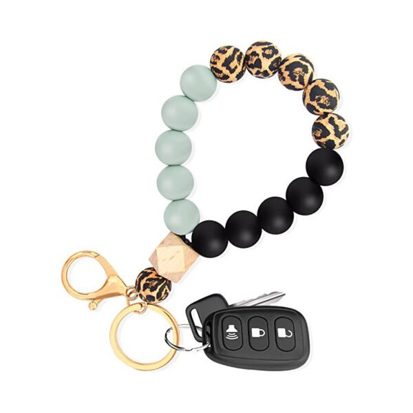 Buddhistisches Perlenarmband, Silikonperlen, mehrfarbiges Holzperlenarmband – Bild 9