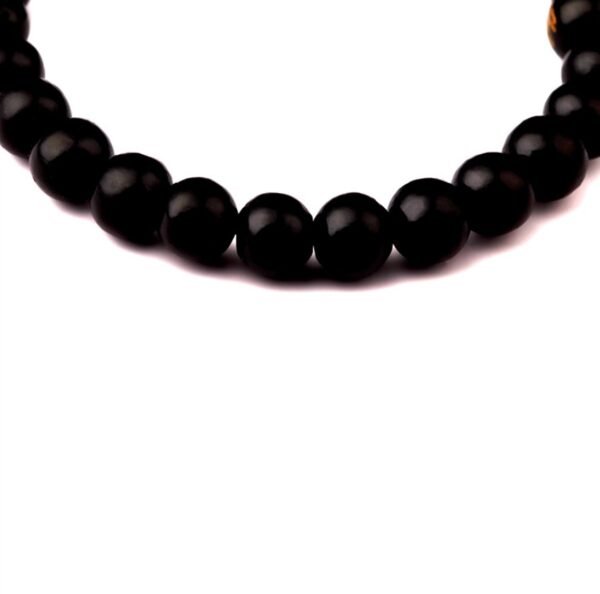 BuddhaArmband Holz Geschnitzte buddhistische Schriftzeichen – Bild 3
