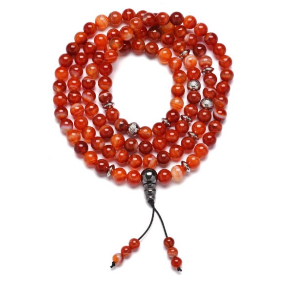 Buddha Armband Edelstein Achat Perlen 108 Stück – Bild 3