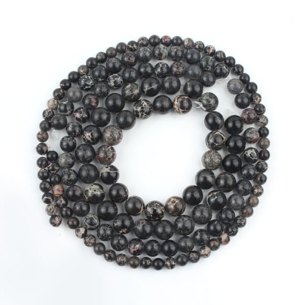 Buddha-Armband Edelstein grüner Kaiserstein lose Perlen gebrochene runde Perlen DIY handgefertigte Armbandperlen Halbzeuge – Bild 10