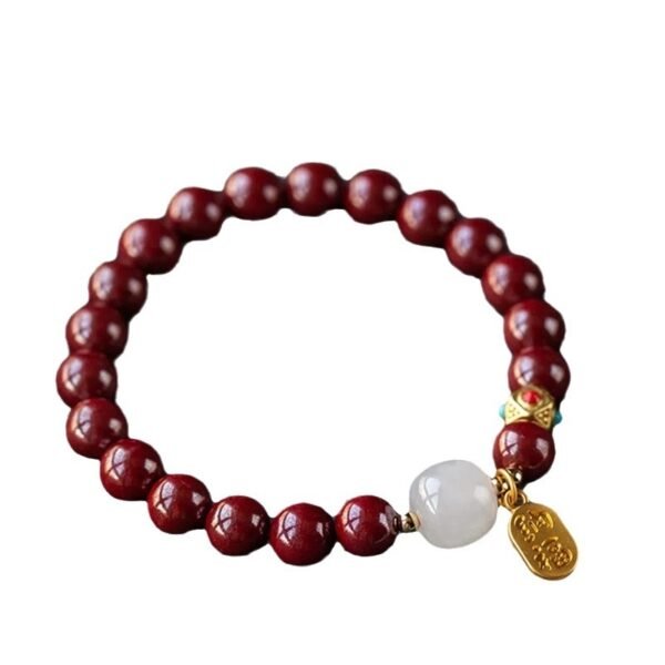 Buddha Armband Cinnabar-Armband, Herren- und Damenarmband, 2025, Jahr der Schlange – Bild 9