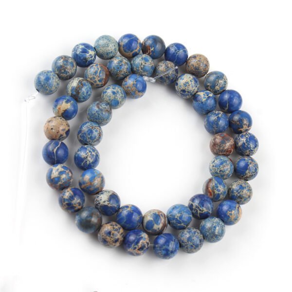 Buddha-Armband Edelstein grüner Kaiserstein lose Perlen gebrochene runde Perlen DIY handgefertigte Armbandperlen Halbzeuge – Bild 2