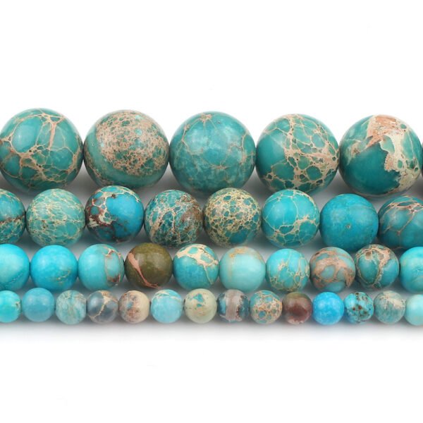 Buddha-Armband Edelstein grüner Kaiserstein lose Perlen gebrochene runde Perlen DIY handgefertigte Armbandperlen Halbzeuge – Bild 7