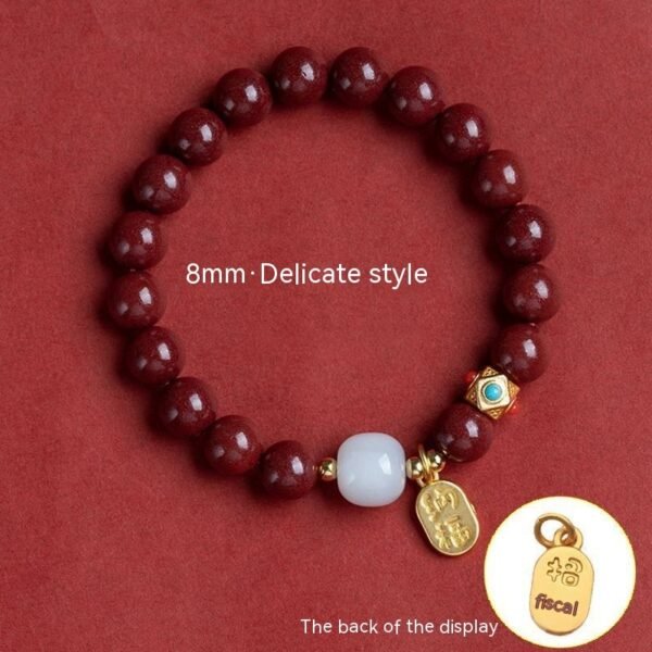 Buddha Armband Cinnabar-Armband, Herren- und Damenarmband, 2025, Jahr der Schlange – Bild 7