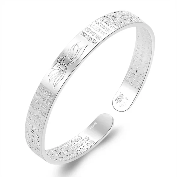 Buddhistische Armband für Frauen-klassisches Lotos-Herz-Sutra – Bild 6